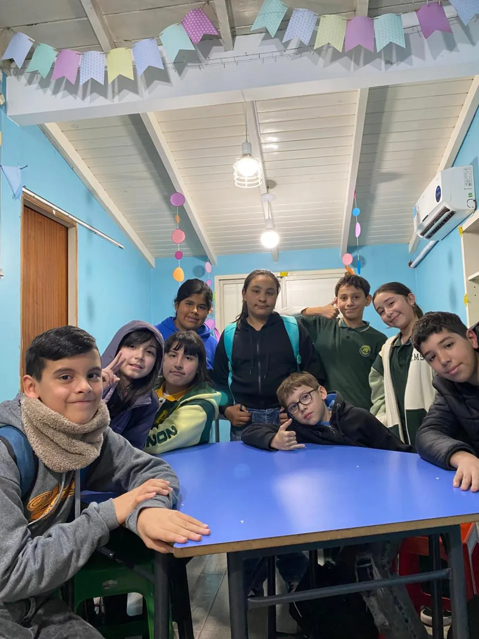 Clase de niños en Shield Centre